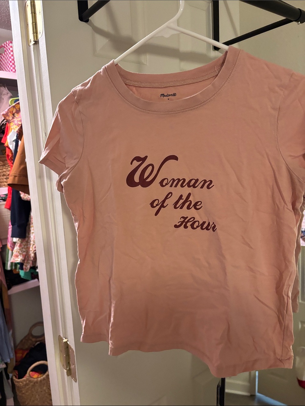 Madewell Pink 'Woman of the Hour' Graphic Tee